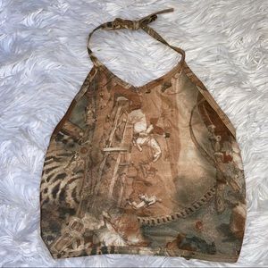 Artsy Halter Crop Top